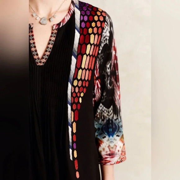 Boho Ranna Gill Embroidered Tunic Blouse - Picture 2 of 10